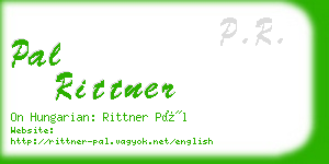 pal rittner business card